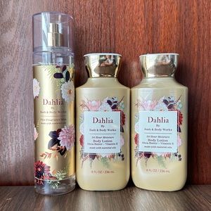 BBW Dahlia Lotion and Body Spray Bundle